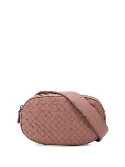 Shop Bottega Veneta Intrecciato Belt Bag - Pink