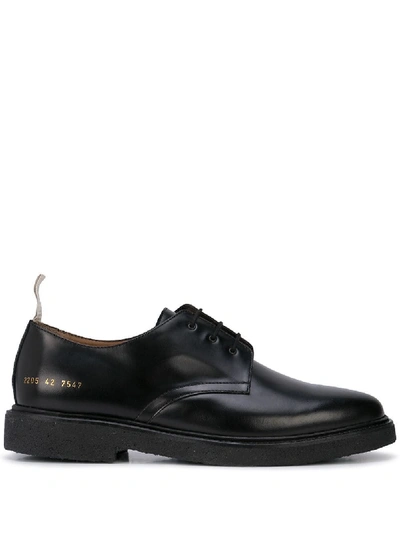 Shop Common Projects Contrast Pull Tab Oxford Shoes - Black