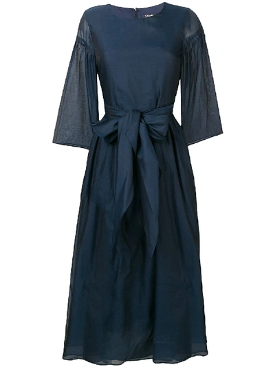 Shop Max Mara 's  Voile Midi Dress - Blue