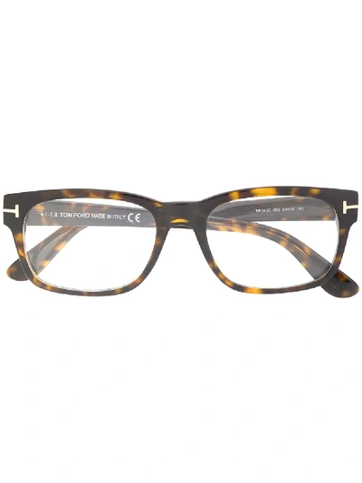 Shop Tom Ford Eyewear Soft Square Optical Frames - Brown