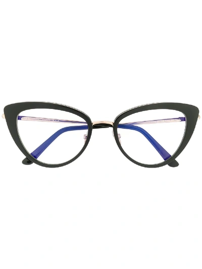 Shop Tom Ford Eyewear Cat-eye Glasses - Black