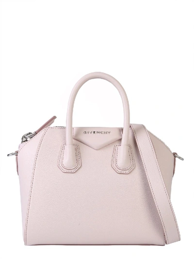 Shop Givenchy Mini Antigona Tote In Pink