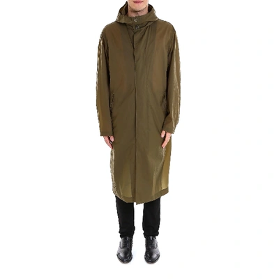 Shop Mackintosh Hooded Raincoat In Green