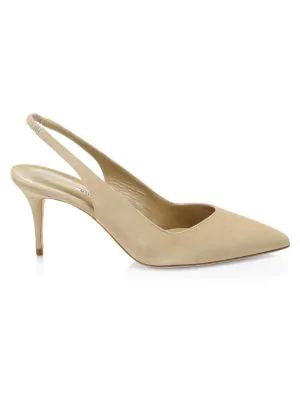 suede slingback pumps