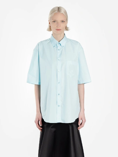 Shop Balenciaga Shirts In Green