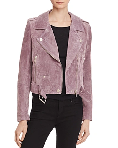 Shop Blanknyc Suede Moto Jacket In Soft Lilac