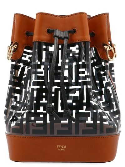 Shop Fendi Mon Trésor Mini Bucket Bag In Multi