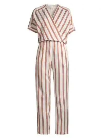 Shop Maje Pieni Stripe Jumpsuit In Striped