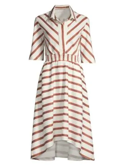 Shop Maje Romala Stripe Shirtdress In Striped