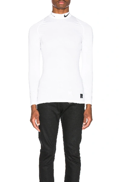 Alyx Nike Pro Turtleneck Top In White | ModeSens