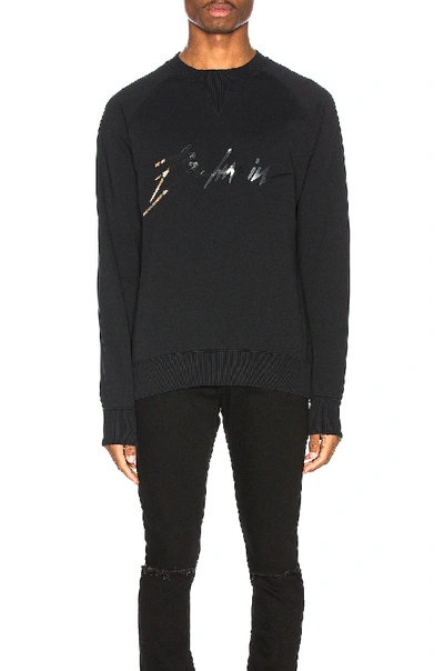 Shop Balmain Signature Sweatshirt In Noir