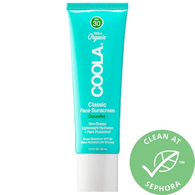 Shop Coola Classic Face Sunscreen Lotion Spf 30-50 1.7 oz / 50 ml Cucumber Spf 30