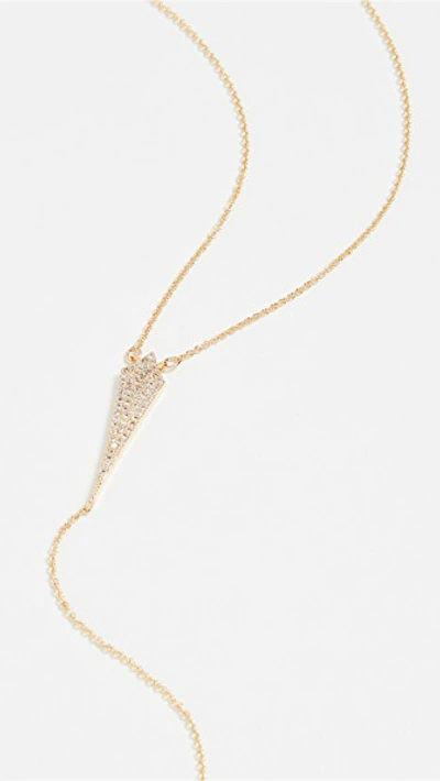 Shop Jules Smith Lariat Necklace In Gold