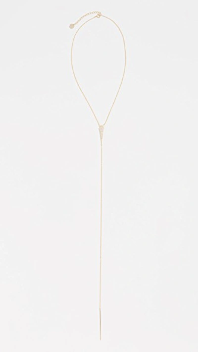 Shop Jules Smith Lariat Necklace In Gold