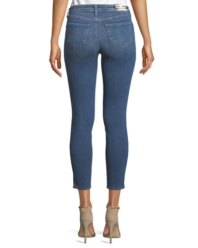 Shop L Agence Margot High-rise Skinny Ankle Jeans In Light Vintage