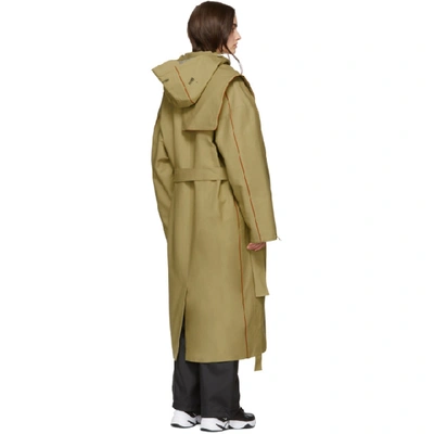 Shop Ader Error Ssense Exclusive Beige Ascc Trench Coat In Beig Beige