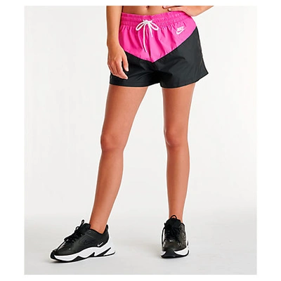 Nike Two-tone Shell Shorts In Black | ModeSens