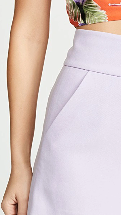 Shop Alice And Olivia Donald High Rise Shorts In Orchid