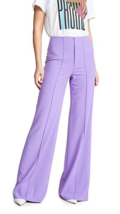 Alice and olivia purple hot sale pants