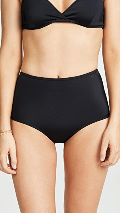 Shop Solid & Striped The Brigitte Bikini Bottoms In Black