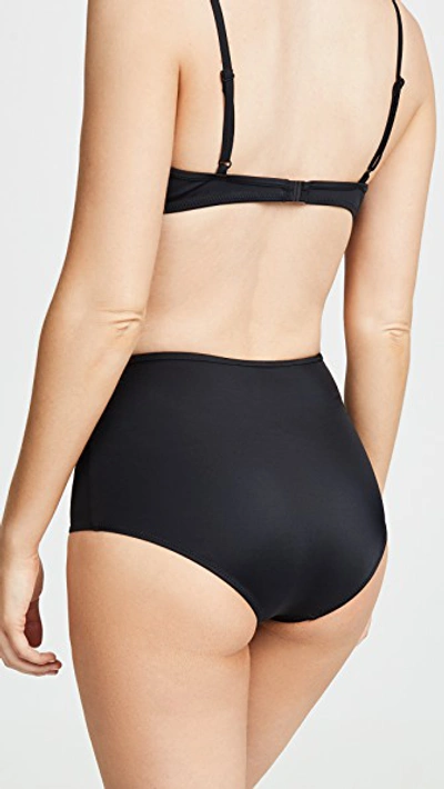 Shop Solid & Striped The Brigitte Bikini Bottoms In Black