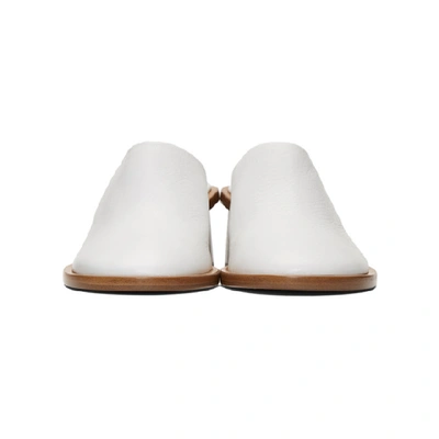Shop The Row White Teatime Clog Mule Heels In Wht White