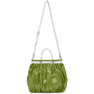 Shop Molly Goddard Green Amelia Bag