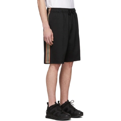 BURBERRY 黑色 ADRIAN 标志性条纹短裤