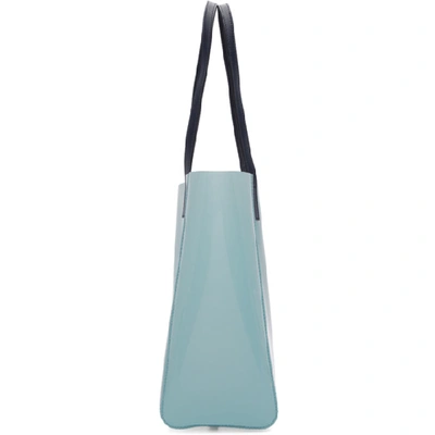 Shop Stella Mccartney Blue Small Clear Tote In 4005 Blue