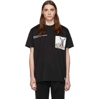 Shop Burberry Black They Do Not Love T-shirt