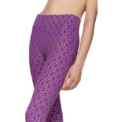 Shop Molly Goddard Purple Alix Leggings