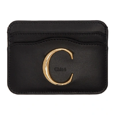Shop Chloé Chloe Black Chloe C Card Holder In 001 Black