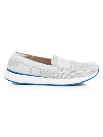 Shop Swims Breeze Wave Penny Loafers In Grey