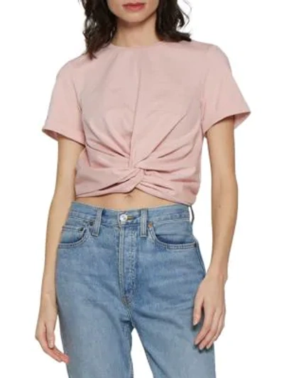 Shop W118 By Walter Baker Camille Twisted Front T-shirt In Light Pink