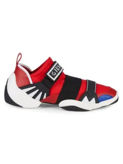 Shop Giuseppe Zanotti Light Jump Low-cut Sneakers In Red