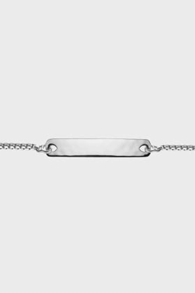 Shop Monica Vinader Havana Mini Friendship Chain Bracelet In Silver