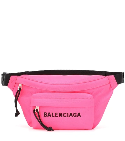 Shop Balenciaga Wheel S Belt Bag In Pink
