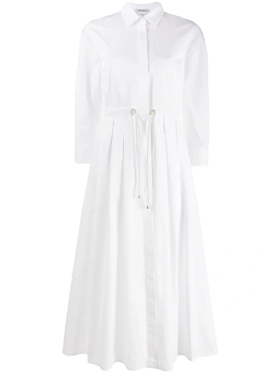 Shop Max Mara Flared Shirt Dress - White