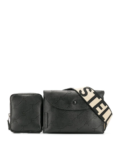 Shop Stella Mccartney Monogram Utility Belt Bag - Black