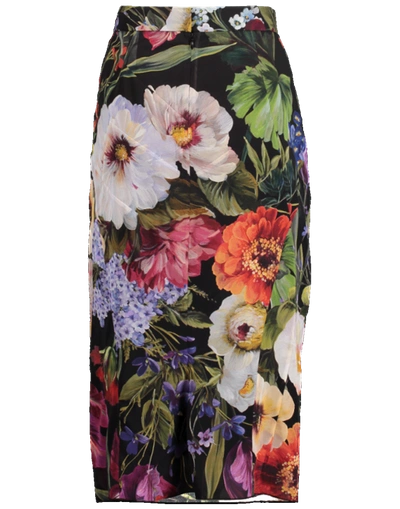 Shop Dolce & Gabbana Floral Sheer Stretch Pencil Skirt