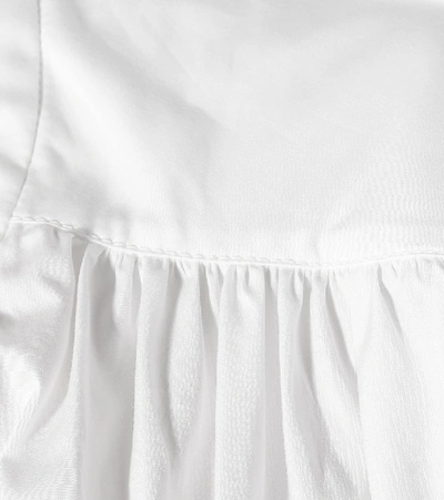 Shop Agnona Cotton Poplin Maxi Shirt Dress In White