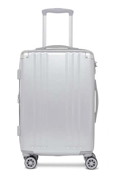 Shop Calpak Ambeur 20-inch Rolling Spinner Carry-on - Metallic In Silver