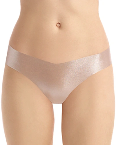 Shop Commando Printed Classic Thong In Blush Shimmer
