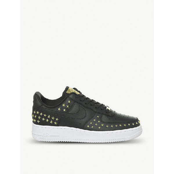 nike air force 1 07 trainers oil grey white star stud