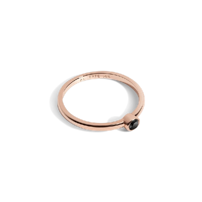 Shop Aurate White Diamond Ring In Gold/ Pink