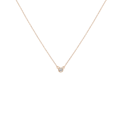 Shop Aurate Diamond Bezel Necklace In Gold
