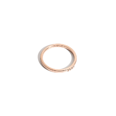 Shop Aurate Diamond Stacker Ring In Gold/ Pink
