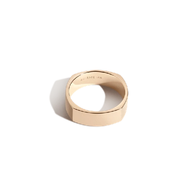 Shop Aurate Geometric Square Band In Gold