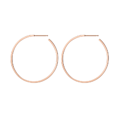 Shop Aurate Hoop Earrings In Gold/ Pink