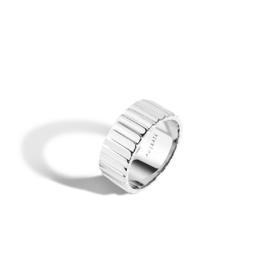 Shop Aurate Infinity Ring In Gold/ White